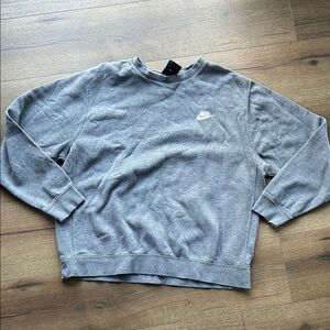 Nike Men's Classic Gray Crewneck Sweater ! Large